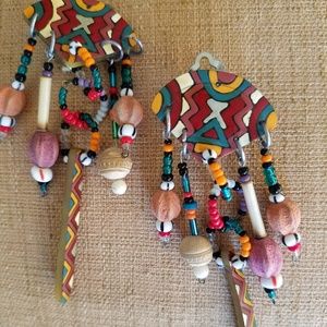 Earrings trible clips